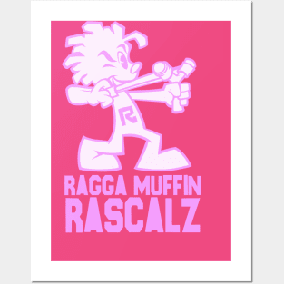 RaggaMuffinRascalz pink Posters and Art